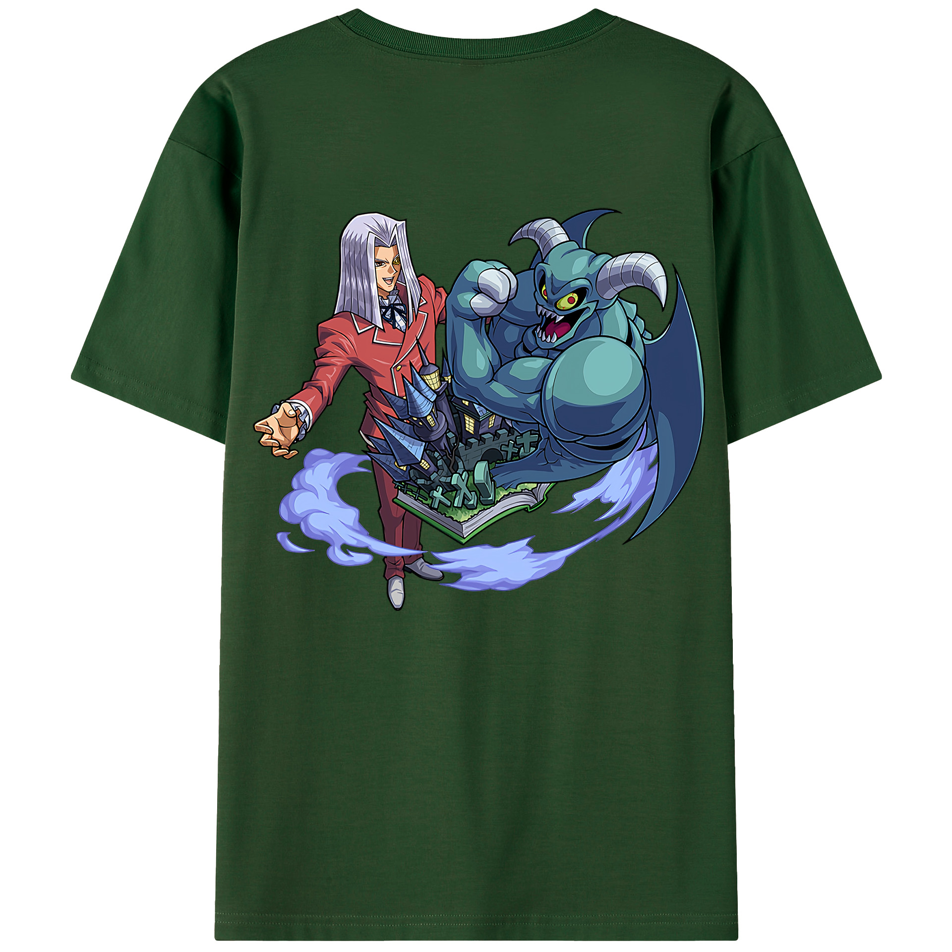 （画像用） 遊☆戯☆王 Yu-Gi-Oh! 綿100％半袖Tシャツ（背面プリント）